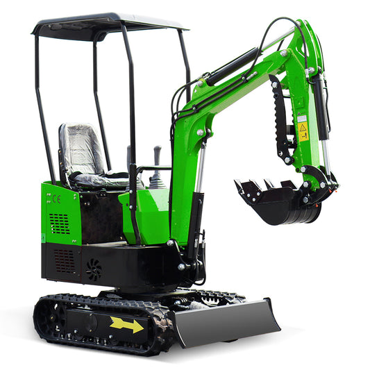 1-ton Green Mini Excavator