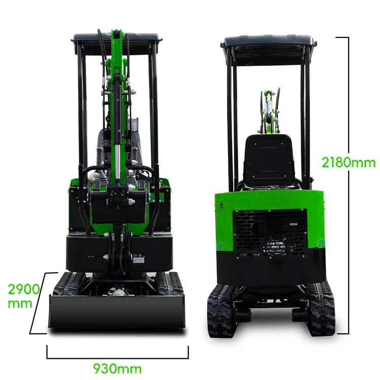 1 ton mini excavator hight