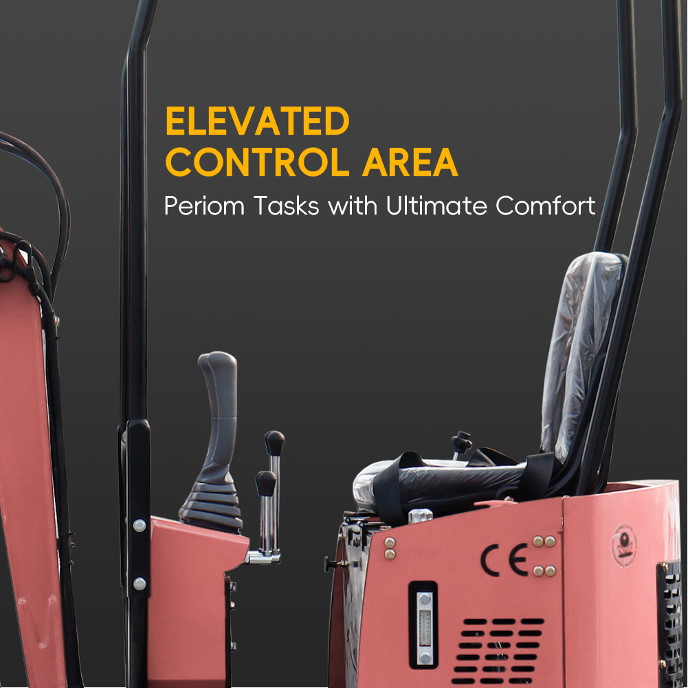 1-ton Briggs & Stratton Engine Pink Mini Excavator
