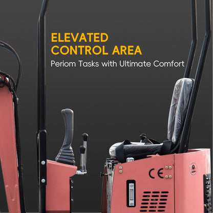 1-ton Briggs & Stratton Engine Pink Mini Excavator