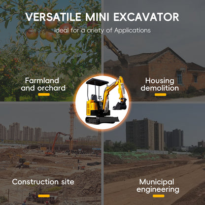 1.5 t mini excavator for farmland