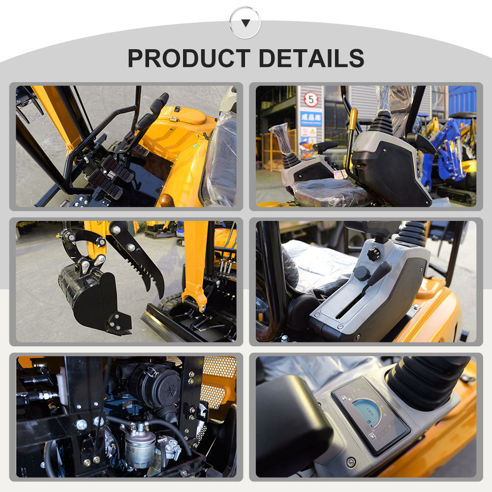 Kubota Diesel Engine,Hydraulic Pilot Excavator With Thumb Clip For Sale