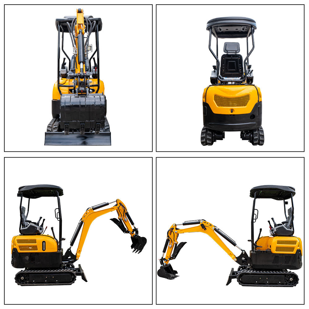 MS20PRO 2-ton mini excavator with Kubota diesel engine, hydraulic thumb and side swing