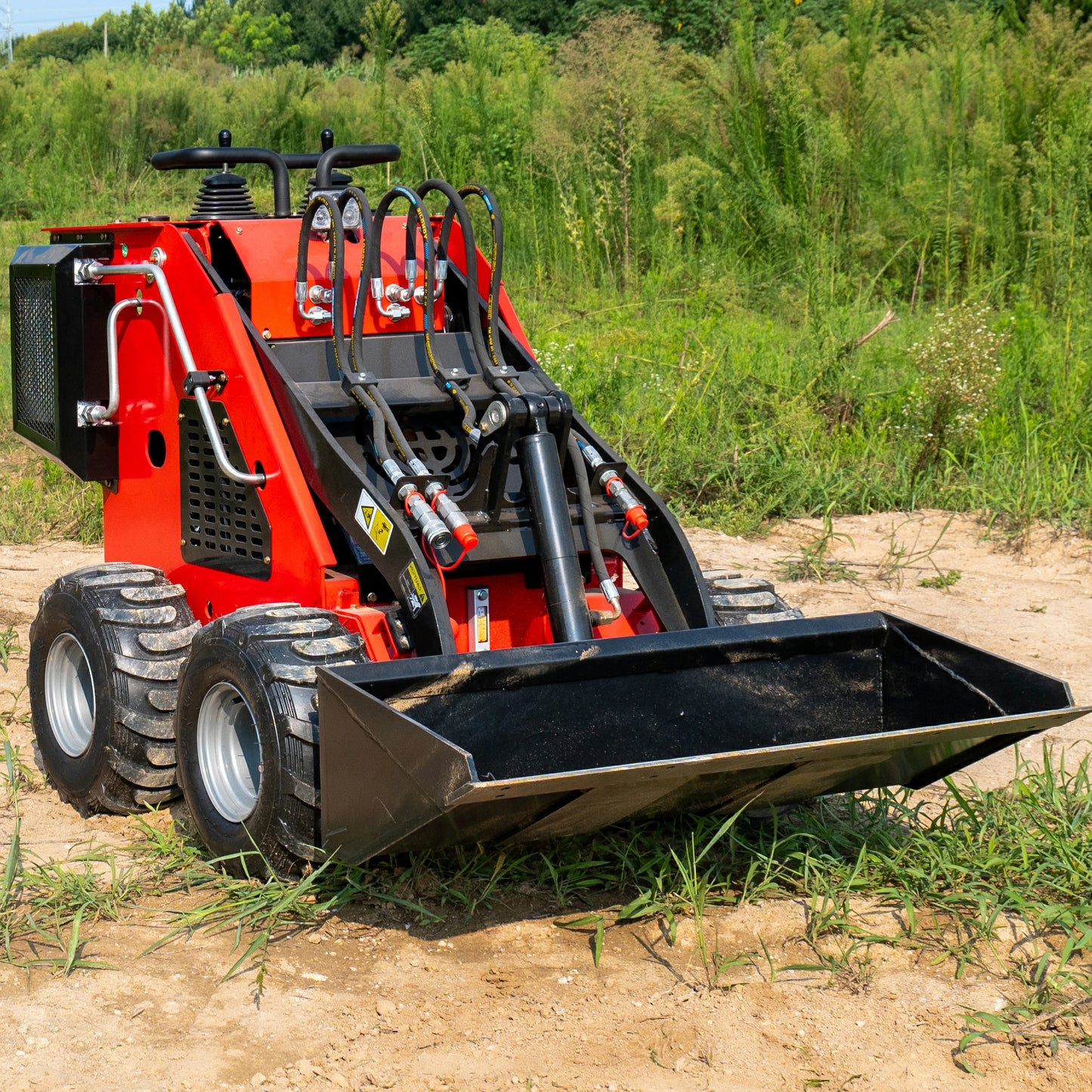 Mini Stand On Skid Steer Wheel Loader MS320L, 13.5 HP RATO Engine