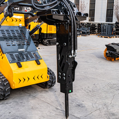 MMS  Breaker Hammer 35mm/45mm Drill Pole with Hose For MMS Skid Steer Losders