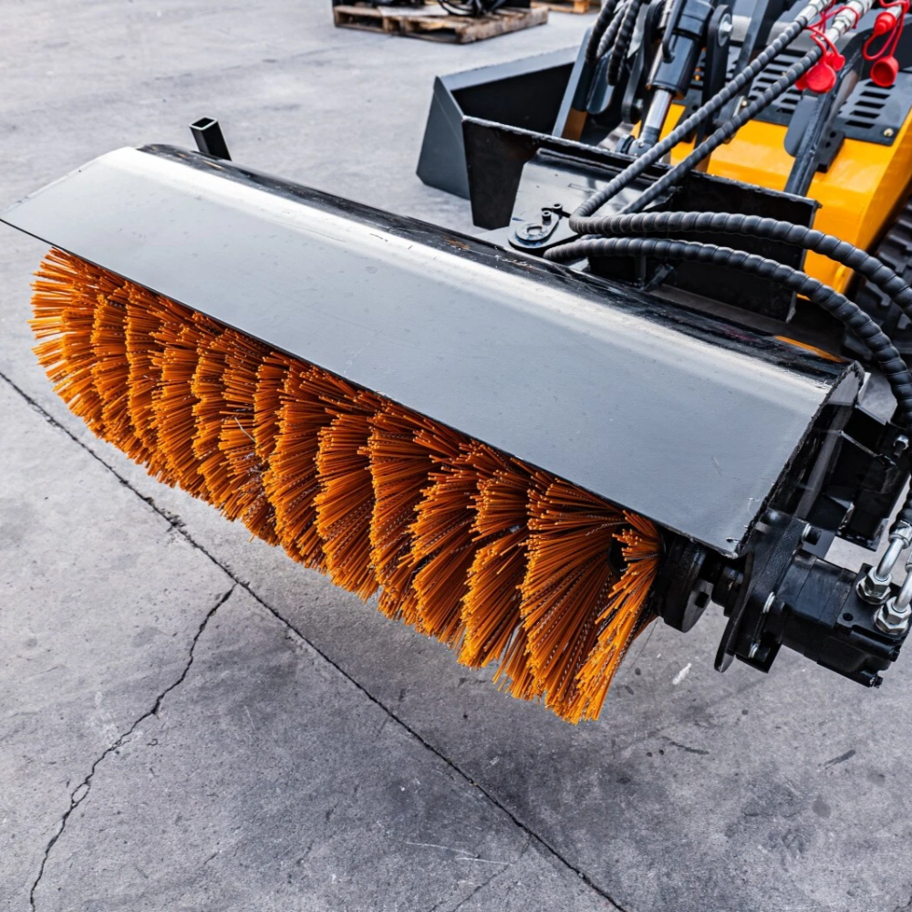 MMS  Hydraulic Broom Sweeper,Tilt 18° Left & Right For MMS Skid Steer Loader