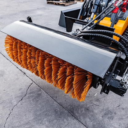 MMS  Hydraulic Broom Sweeper,Tilt 18° Left & Right For MMS Skid Steer Loader