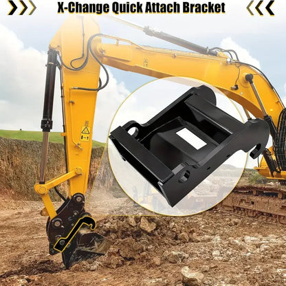 MMS X-Change Quick Coupler Bracket Attachments for 0.8-1.8 Tons Mini Excavators