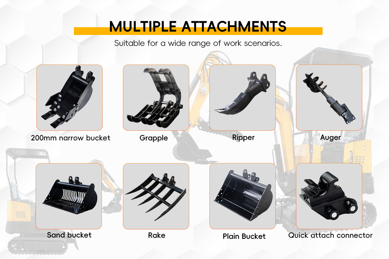 MS12 Mini Excavator with Hydraulic Thumb | 15-Inch Bucket – MMS